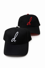 Load image into Gallery viewer, D. Dot Buckle back Cap-Black/Red