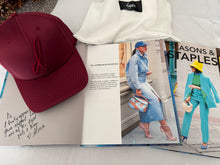 Load image into Gallery viewer, D. Dot Buckle back Cap- Red Wine/ Pink
