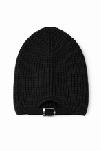 Load image into Gallery viewer, D. Grace Buckle-back Beanie-Black
