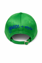 Load image into Gallery viewer, D. Dot Buckle back Cap -Green/Cobalt

