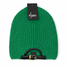 Load image into Gallery viewer, D. Grace Buckle-back Beanie-KELLY GREEN
