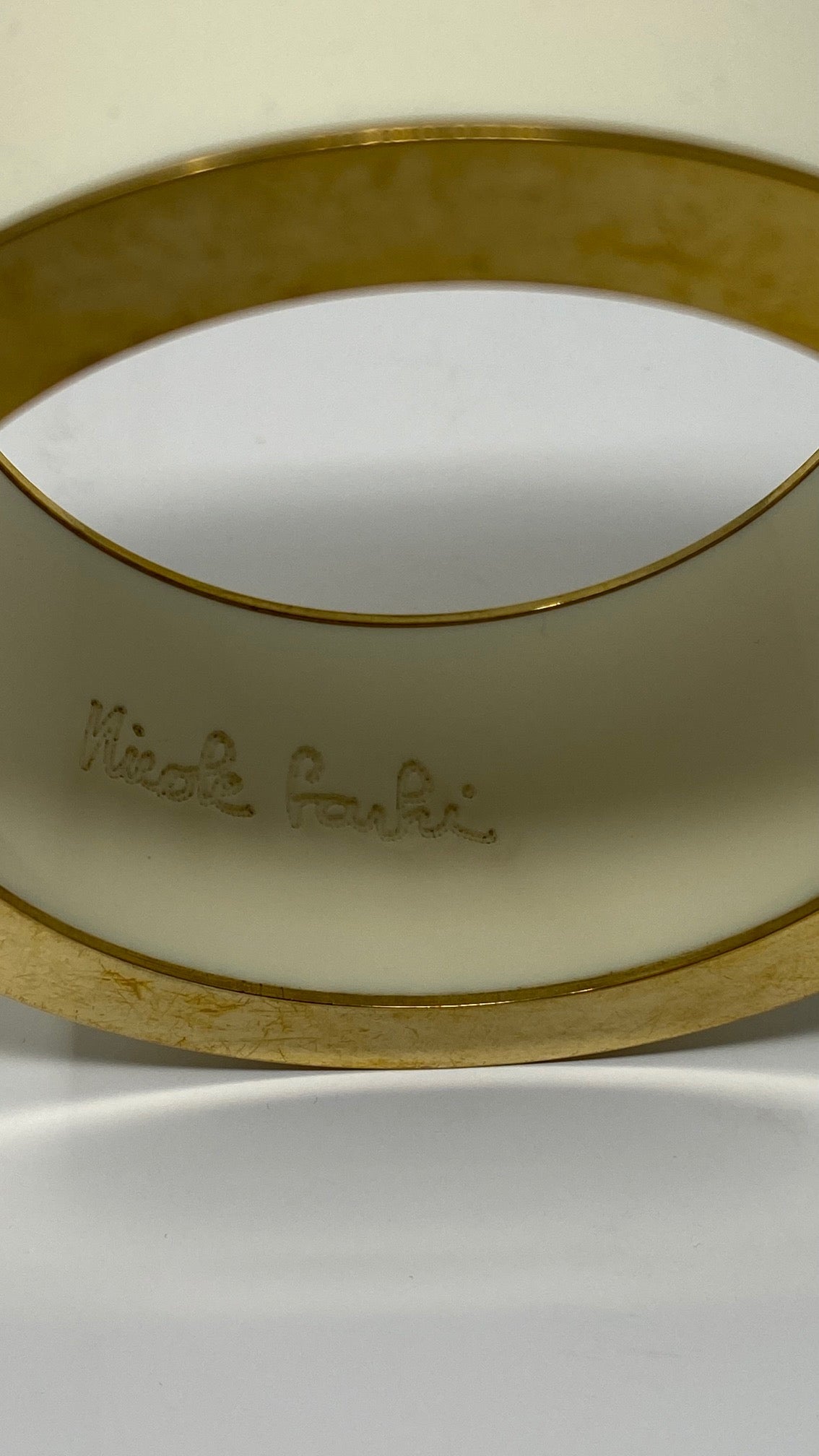 Bracelet Bangle Nicole Farhi - Gris, Métal Mixte - Style Classique Pour Femme